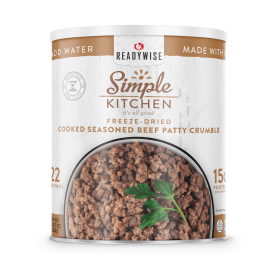 FD Seasoned Beef Patty - 22 Servings of Shelf-Stable Protein