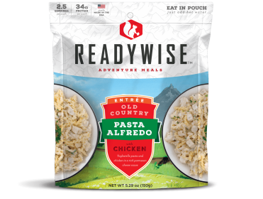 Old Country Pasta Alfredo with Chicken - 6 Ct Case - Crisis Meal