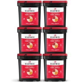 720 Serving Freeze-Dried Fruit Bucket Pack – Six 120 Serving