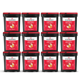 1440 Serving Freeze-Dried Fruit Bucket – Twelve 120 Serving