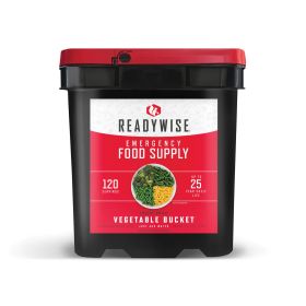 120 Serving Freeze-Dried Vegetable Bucket – Survival  Mix