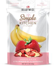 6pk Case Freeze-Dried Strawberries & Bananas - Survival Snack