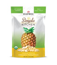 6-Pack Case – Organic Freeze-Dried Pineapple for Emergency