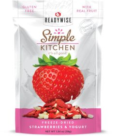 6pk Case –  Freeze-Dried Strawberries & Yogurt for Emergency