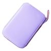 Purple PU Portable Travel Sewing Kit 24 Colors Thread Spools Sewing Accessories Supplies for Adults Kids Beginner Emergency DIY Home