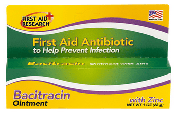 First Aid Research Bacitracin Ointment With Zinc