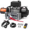 VEVOR Electric Winch Truck 18,000 lb Steel Cable IP65 Waterproof Remote Control
