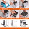 Foldable Camping Wood Burning Stove with Grill