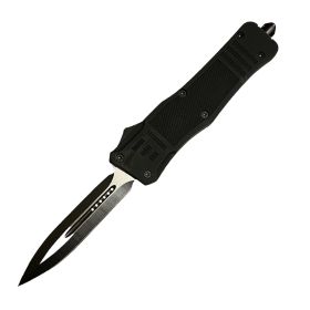 3.5" ABS OTF Automatic Knife w/ Dagger Blade (Color: Black)