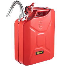 VEVOR Jerry Fuel Can, 5.3 Gallon / 20 L Portable Jerry Gas Can with Flexible Spout System (Color: Red, Quantity: 1 Piece)