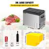 VEVOR 12 Volt Refrigerator, Portable Refrigerator (-4°F~68°F) With APP Control Car Compressor Fridge Cooler 12V/24V DC and 110-220V AC For Camping